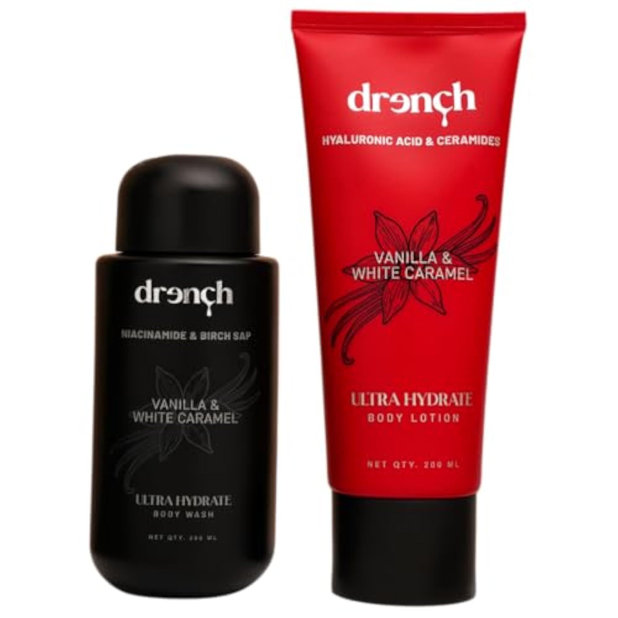Vanilla & White Caramel Body Wash & Lotion Combo